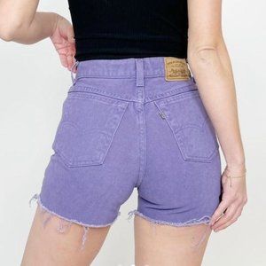 Vintage Levi's Purple Cutoff shorts
